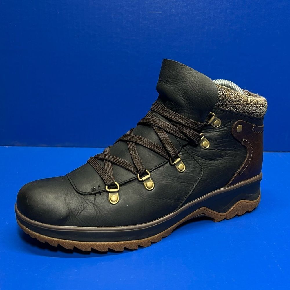 Merrell Womens Eventyr Bluff Waterproof Mid Black‎ Leather Hiking Boots 8.5